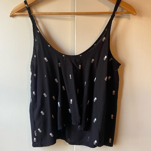 Vans Black Tank Top Pineapple Skull XS - Picture 6 of 6